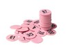 100 Pink Bingo Discs
