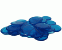 100 Bingo Markers Blue