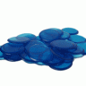 100 Bingo Markers Blue